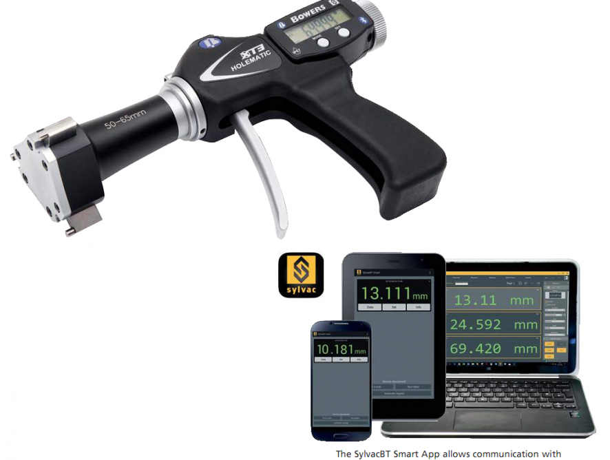 Bowers Digital Pistol Grip Bore Gauge with Bluetooth - Metric