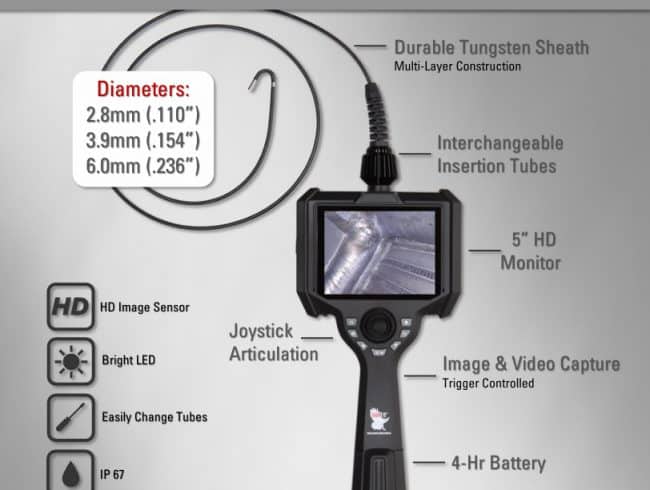 Hawkeye® Q2 HD Video Borescopes