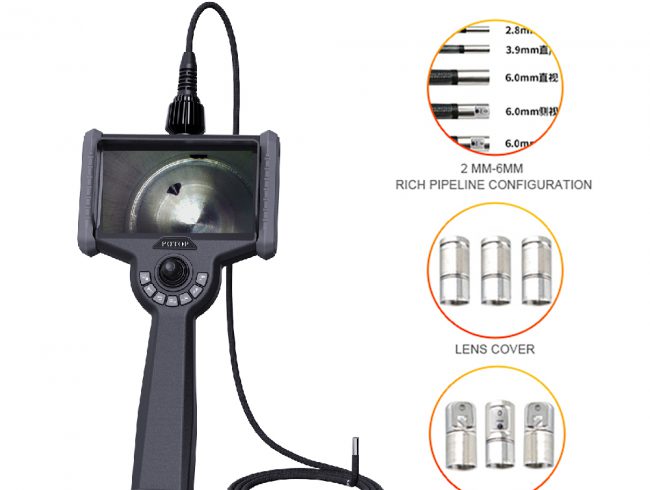 CK6 Series 6" Full HD Video Borescope Tungsten Probe 360°