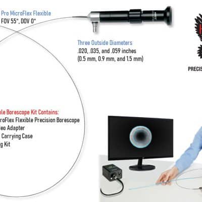 Hawkeye® MicroFlex Flexible Borescopes 0.5mm 0.9mm 1.5mm