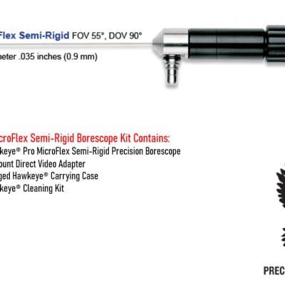 Hawkeye® MicroFlex Semi-Rigid Borescopes 0.9mm