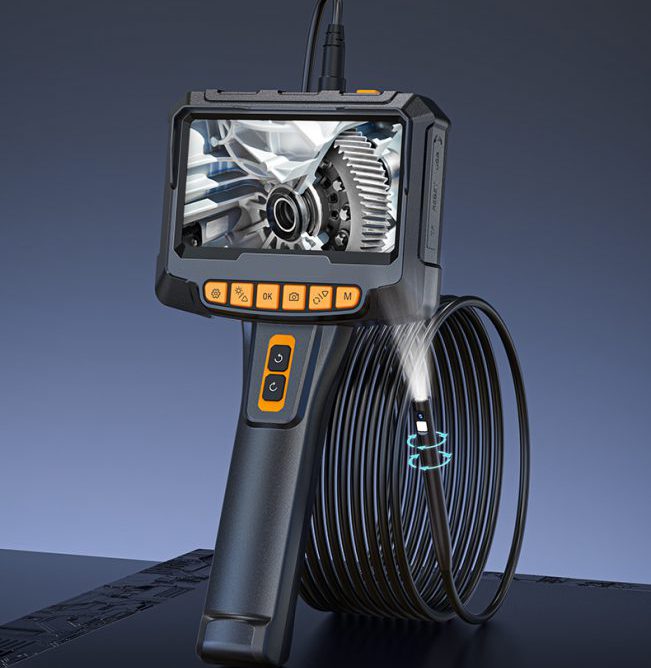 EP5 Series 5" HD Dual-View Video Borescope 360° Horizontal Rotation Camera